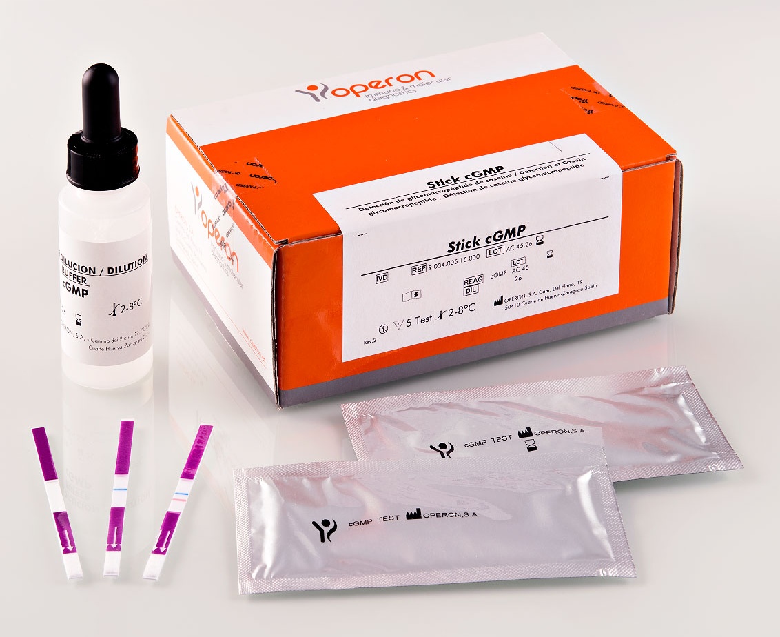 Stick c-GMP kit - Quick test for the determination of added cow whey in milk samples